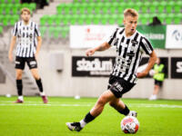 20230701 Lemonsoft Stadion Vaasa, FINLAND. VEIKKAUSLIIGA: VPS Vaasa - FC Inter Turku.
VPS #28 Roni Hudd.
Photo: Samppa Toivonen / APOLLO PHOTO