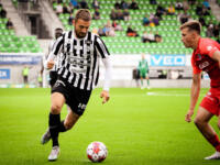 20230701 Lemonsoft Stadion Vaasa, FINLAND. VEIKKAUSLIIGA: VPS Vaasa - FC Inter Turku.
VPS #77 Samu Alanko.
Photo: Samppa Toivonen / APOLLO PHOTO
