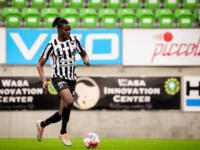 20230701 Lemonsoft Stadion Vaasa, FINLAND. VEIKKAUSLIIGA: VPS Vaasa - FC Inter Turku.
VPS #21 Prosper Ahiabu.
Photo: Samppa Toivonen / APOLLO PHOTO