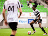 20230701 Lemonsoft Stadion Vaasa, FINLAND. VEIKKAUSLIIGA: VPS Vaasa - FC Inter Turku.
VPS #21 Prosper Ahiabu.
Photo: Samppa Toivonen / APOLLO PHOTO