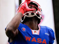 20230728 Vaasa, FINLAND. VAAHTERALIIGA: Wasa Royals - United Newland Crusaders Lohja.
Royals #8 Alpha Jalloh.
Photo: Samppa Toivonen / APOLLO PHOTO