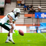 20230811 Vaasa, FINLAND. VAAHTERALIIGA: Wasa Royals - Seinäjoki Crocodiles.
Seinäjoki Crocodiles #25 Eric Irvin.
Photo: Samppa Toivonen / APOLLO PHOTO