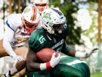 20230902 Seinäjoki, FINLAND. VAAHTERALIIGA: Seinäjoki Crocodiles - Wasa Royals.
Seinäjoki Crocodiles #15 Christian Powell.
Photo: Samppa Toivonen / APOLLO PHOTO