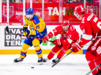 20230930 Vaasan Sähkö Areena Vaasa, FINLAND. LIIGA: Vaasan Sport - Mikkelin Jukurit.
Jukurit #95 Oskars Batna, Sport #17 Sebastian Stålberg.
Photo: Samppa Toivonen / APOLLO PHOTO