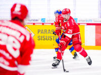 20230930 Vaasan Sähkö Areena Vaasa, FINLAND. LIIGA: Vaasan Sport - Mikkelin Jukurit.
Sport #25 Axel Holmström.
Photo: Samppa Toivonen / APOLLO PHOTO