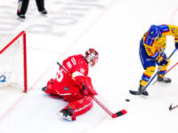 20230930 Vaasan Sähkö Areena Vaasa, FINLAND. LIIGA: Vaasan Sport - Mikkelin Jukurit.
Sport #95 Miroslav Svoboda vs. Jukurit #25 Pekka Jormakka.
Photo: Samppa Toivonen / APOLLO PHOTO