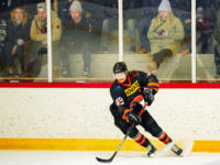 20231017 Uusikaarlepyy, FINLAND. SUOMI-SARJA: MuIK Hockey Munsala - Järvenpään Haukat.
Haukat #49 Jussi-Pekka Jokinen.
Photo: Samppa Toivonen / APOLLO PHOTO