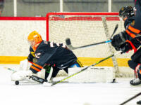20231017 Uusikaarlepyy, FINLAND. SUOMI-SARJA: MuIK Hockey Munsala - Järvenpään Haukat.
Haukat #32 Roope Koskinen.
Photo: Samppa Toivonen / APOLLO PHOTO