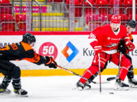 20231020 Vaasa, FINLAND. U20 SM-Sarja: Vaasan Sport - Kouvolan KooKoo.
Sport #98 Valtteri Haataja.
Photo: Samppa Toivonen / APOLLO PHOTO
