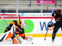 20231020 Vaasa, FINLAND. U20 SM-Sarja: Vaasan Sport - Kouvolan KooKoo.
KooKoo #70 Stepan Vopravil.
Photo: Samppa Toivonen / APOLLO PHOTO