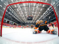 20231020 Vaasa, FINLAND. U20 SM-Sarja: Vaasan Sport - Kouvolan KooKoo.
KooKoo #70 Stepan Vopravil.
Photo: Samppa Toivonen / APOLLO PHOTO