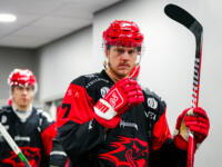 20231025 Vaasan Sähkö Areena Vaasa, FINLAND. LIIGA: Vaasan Sport - Rauman Lukko.
Sport #7 Carl-Johan Lerby
Photo: Samppa Toivonen / APOLLO PHOTO