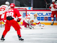 20231027 Vaasa, FINLAND. U20 SM-Sarja: Vaasan Sport - Helsingin Jokerit.
Jokerit #30 Sisu Heikkeri.
Photo: Samppa Toivonen / APOLLO PHOTO
