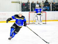 20231216 Maalahti, FINLAND. II DIVISIOONA: Malax IF - Hela-Kiekko Kauhava.
Malax IF #57 Oscar Kurten.
Photo: Samppa Toivonen / APOLLO PHOTO