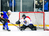 20231216 Maalahti, FINLAND. II DIVISIOONA: Malax IF - Hela-Kiekko Kauhava.
Malax IF #18 Oliver West vs. He-Ki #94 Ilari Uusimäki.
Photo: Samppa Toivonen / APOLLO PHOTO