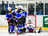 20231216 Maalahti, FINLAND. II DIVISIOONA: Malax IF - Hela-Kiekko Kauhava.
Malax IF celebrating #37 Joachim Ahrner goal.
Photo: Samppa Toivonen / APOLLO PHOTO