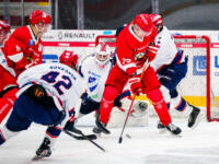 20240105 Vaasa, FINLAND. U20 SM-Sarja: Vaasan Sport - Helsingin IFK.
Sport #73 Lenni Suutari kiekossa.
Photo: Samppa Toivonen / APOLLO PHOTO