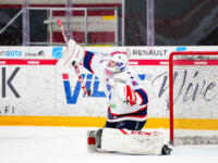 20240105 Vaasa, FINLAND. U20 SM-Sarja: Vaasan Sport - Helsingin IFK.
HIFK #1 Elias Pyyhtiä.
Photo: Samppa Toivonen / APOLLO PHOTO