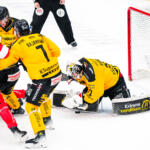 20240119 Vaasan Sähkö Areena Vaasa, FINLAND. LIIGA: Vaasan Sport - SaiPa Lappeenranta.
SaiPa #31 Henri Kiviaho in action.
Photo: Samppa Toivonen / APOLLO PHOTO