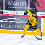 20240119 Vaasan Sähkö Areena Vaasa, FINLAND. LIIGA: Vaasan Sport - SaiPa Lappeenranta.
SaiPa #50 Hugo Rikkilä clearing the puck.
Photo: Samppa Toivonen / APOLLO PHOTO