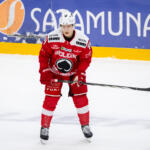 20240117 Ässät vs. Sport, Liiga runkosarja, Pori. Kuvassa 44 Jan-Mikael Järvinen. Elmeri Elo / Apollo Photo