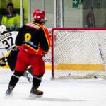 20250226 Kruunupyy, FINLAND. II DIVISIOONA: IK Kronan Kruunupyy - Malax IF.
Malax IF #37 Joackim Ahrner scoring empty netter.
Photo: Samppa Toivonen / APOLLO PHOTO