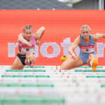 20250621 Kuortane Stadium, Kuortane, FINLAND.
86. Kuortane Games:
#2 Lotta Harala, Tampereen Pyrintö
#6 Vilma Mäki, Kuortaneen Kunto
Photo: Pasi Suokko / APOLLO PHOTO