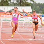 20250621 Kuortane Stadium, Kuortane, FINLAND.
86. Kuortane Games:
#4 Nooralotta Neziri, Jyväskylän Kenttäurheilijat
#6 Vilma Mäki, Kuortaneen Kunto
Photo: Pasi Suokko / APOLLO PHOTO