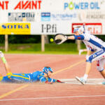 20250626 Vimpeli, FINLAND. MIESTEN SUPERPESIS: Vimpelin Veto - Alajärven Ankkurit.
Vimpelin Veto #5 Matias Rinta-aho
Alajäven Ankkurit #2 Elmeri Koivusalmi
Photo: Pasi Suokko / APOLLO PHOTO