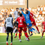 20250725 Project Liv Arena, Pietarsaari, FINLAND. VEIKKAUSLIIGA: FF Jaro - VPS
#77 Rasmus Leislahti, VPS
#19 Martti Haukioja, VPS
#6 Johan Brunell, FF Jaro
#13 Miguel Jose Oliveira Silva Santos, FF Jaro
#4 Michael Ogungbaro, FF Jaro
Photo: Pasi Suokko / APOLLO PHOTO