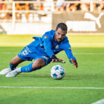 20250725 Project Liv Arena, Pietarsaari, FINLAND. VEIKKAUSLIIGA: FF Jaro - VPS
#13 Miguel Jose Oliveira Silva Santos, FF Jaro
Photo: Pasi Suokko / APOLLO PHOTO