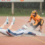 20250726 Vimpeli, FINLAND. MIESTEN SUPERPESIS: Vimpelin Veto - Kouvolan Pallonlyöjät
Vimpelin Veto #1 Veeti Kortehisto
Kouvolan Pallonlyöjät #5 Matti Latvala
Photo: Pasi Suokko / APOLLO PHOTO