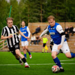 20250707 Vaasa, FINLAND. MIESTEN KAKKONEN: IFK Vaasa - VPS Akatemia Vaasa.
VPS Akatemia #9 Viljami Visuri, VIFK #15 Tuomas Kautonen
Photo: Samppa Toivonen / APOLLO PHOTO