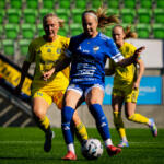 20250712 Vaasa, FINLAND. KANSALLINEN LIIGA: IFK Vaasa - HJK Helsinki.
VIFK #23 Adela Råtts, HJK #19 Sara Sievistö
Photo: Samppa Toivonen / APOLLO PHOTO