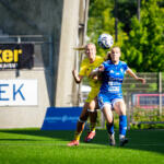 20250712 Vaasa, FINLAND. KANSALLINEN LIIGA: IFK Vaasa - HJK Helsinki.
HJK #3 Anelma Lahikainen, VIFK #8 Noella Håkans
Photo: Samppa Toivonen / APOLLO PHOTO