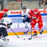 20250801 Kivikylän Areena Rauma, FINLAND. PITSITURNAUS: Vaasan Sport - TPS
Vaasan Sport #5 Ludvig Claesson
Vaasan Sport #55 Miika Koivisto
TPS #86 Sisu Yliniemi
TPS #78 Robin Keihäs
Photo: Pasi Suokko / APOLLO PHOTO