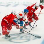 20250801 Kivikylän Areena Rauma, FINLAND. PITSITURNAUS: Porin Ässät - Helsingin Jokerit
Helsingin Jokerit #26 Okko Kangasniemi
Porin Ässät #23 Eemeli Heinilä
Porin Ässät #38 Miro Karjalainen
Photo: Pasi Suokko / APOLLO PHOTO