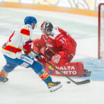 20250801 Kivikylän Areena Rauma, FINLAND. PITSITURNAUS: Porin Ässät - Helsingin Jokerit
Helsingin Jokerit #22 Alexander Forslund
Porin Ässät #35 Pyry Lammi
Photo: Pasi Suokko / APOLLO PHOTO