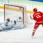 20250801 Kivikylän Areena Rauma, FINLAND. PITSITURNAUS: Vaasan Sport - TPS
TPS #36 Eetu Mäkiniemi
Vaasan Sport #11 Simon Hjalmarsson
Photo: Pasi Suokko / APOLLO PHOTO