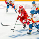 20250801 Kivikylän Areena Rauma, FINLAND. PITSITURNAUS: Jokerit - Vaasan Sport
Vaasan Sport #24 Eetu Levänen
Helsingin Jokerit #61 Leevi Lemberg
Helsingin Jokerit #20 Rasmus Lahnaviik
Photo: Pasi Suokko / APOLLO PHOTO