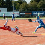 20250810 Seinäjoki, FINLAND. NAISTEN SUPERPESIS:
Puolivälierä 1, Jussittaret - Roihuttaret
Roihuttaret #6 Ellen Kentala
Jussittaret #4 Matilda Niskakangas
Photo: Pasi Suokko / APOLLO PHOTO