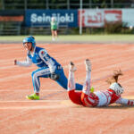 20250810 Seinäjoki, FINLAND. NAISTEN SUPERPESIS:
Puolivälierä 1, Jussittaret - Roihuttaret
Roihuttaret #6 Ellen Kentala
Jussittaret #4 Matilda Niskakangas
Photo: Pasi Suokko / APOLLO PHOTO