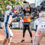 20250812 Vimpeli, FINLAND. MIESTEN SUPERPESIS: Vimpelin Veto - Haminan Palloilijat
Haminan Palloilijat #7 Mico Huttunen
Photo: Pasi Suokko / APOLLO PHOTO