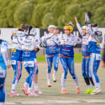 20250815 Lapua, FINLAND. NAISTEN SUPERPESIS: Lapuan Virkiä - Rauman Fera
Lapuan Virkiä juhlii ottelun voittoa
Photo: Pasi Suokko / APOLLO PHOTO