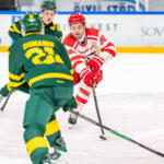 20250821 Visionite Arena, Umeå, Sweden. Preseason: IF Björklöven - Vaasan Sport
Vaasan Sport #86 Philip Granath
IF Björklöven #77 Philip Hemmyr
Björklöven IF #21 Bruno Osmanis
Photo: Pasi Suokko / APOLLO PHOTO