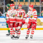 20250821 Visionite Arena, Umeå, Sweden. Preseason: IF Björklöven - Vaasan Sport
Vaasan Sport #11 Simon Hjalmarsson
Vaasan Sport #17 Sebastian Stålberg
Vaasan Sport #55 Miika Koivisto
Photo: Pasi Suokko / APOLLO PHOTO