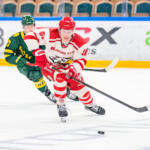 20250821 Visionite Arena, Umeå, Sweden. Preseason: IF Björklöven - Vaasan Sport
Vaasan Sport #81 Samuel Timonen
Björklöven IF #10 Marcus Nilsson
Photo: Pasi Suokko / APOLLO PHOTO