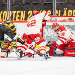 20250822 Kraft Arena, Skellefteå, Sweden. Preseason: Skellefteå AIK - Vaasan Sport
Vaasan Sport #95 Miroslav Svoboda
Vaasan Sport #52 Valtteri Hietanen
Vaasan Sport #16 Theodor Johnsson
Skellefteå AIK #96 Rickard Hugg
Photo: Pasi Suokko / APOLLO PHOTO