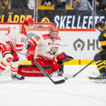 20250822 Kraft Arena, Skellefteå, Sweden. Preseason: Skellefteå AIK - Vaasan Sport
Skellefteå AIK #29 Mikkel Aagaard
Vaasan Sport #95 Miroslav Svoboda
Vaasan Sport #16 Theodor Johnsson
Vaasan Sport #4 Miika Tiihonen
Skellefteå AIK #96 Rickard Hugg
Photo: Pasi Suokko / APOLLO PHOTO
