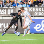 20250831 Seinäjoki, FINLAND. VEIKKAUSLIIGA: SJK - KuPS
SJK #3 Babacar Fati
KuPS #6 Saku Savolainen
Photo: Pasi Suokko / APOLLO PHOTO